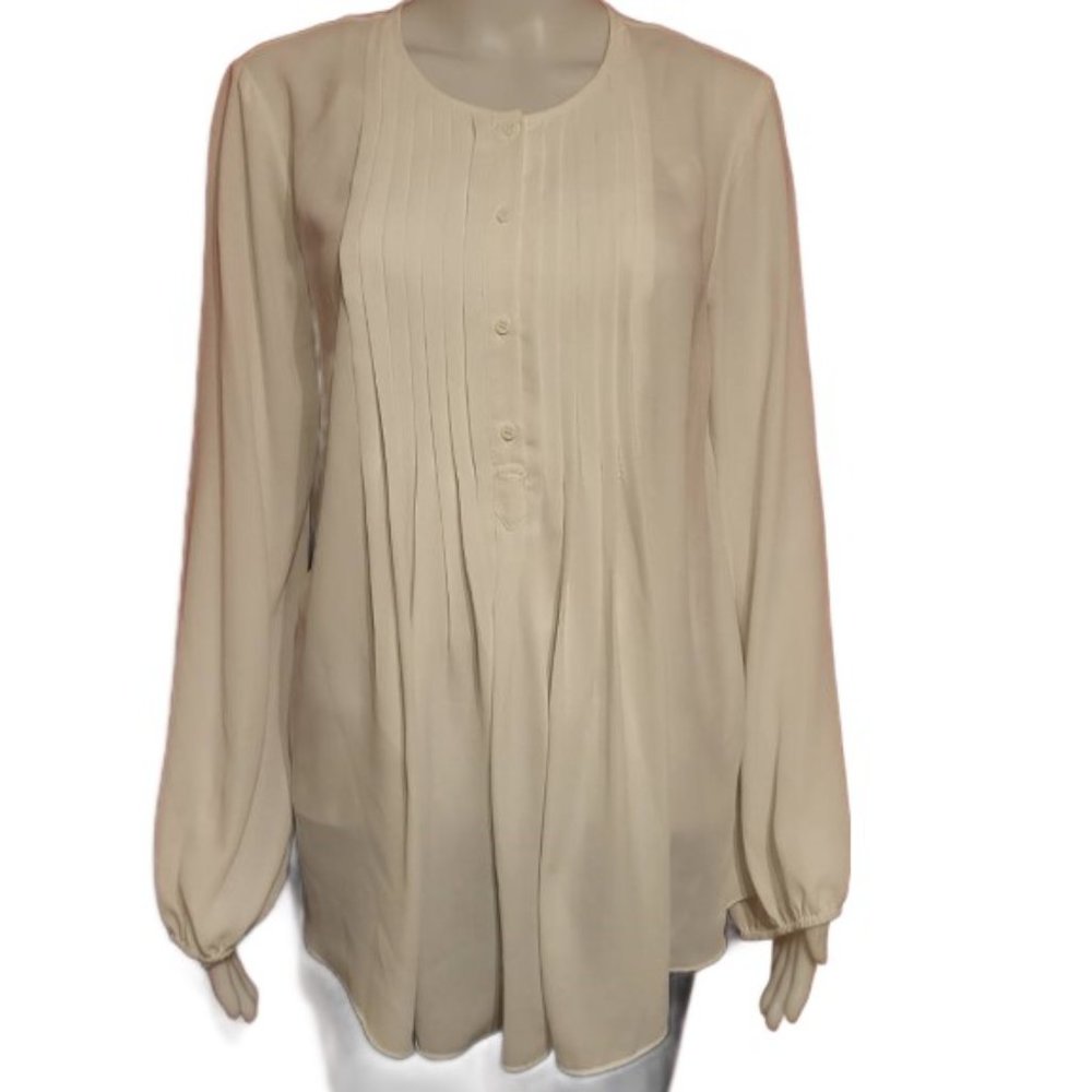 Pleated tunic blouse by Max Edition  - Small